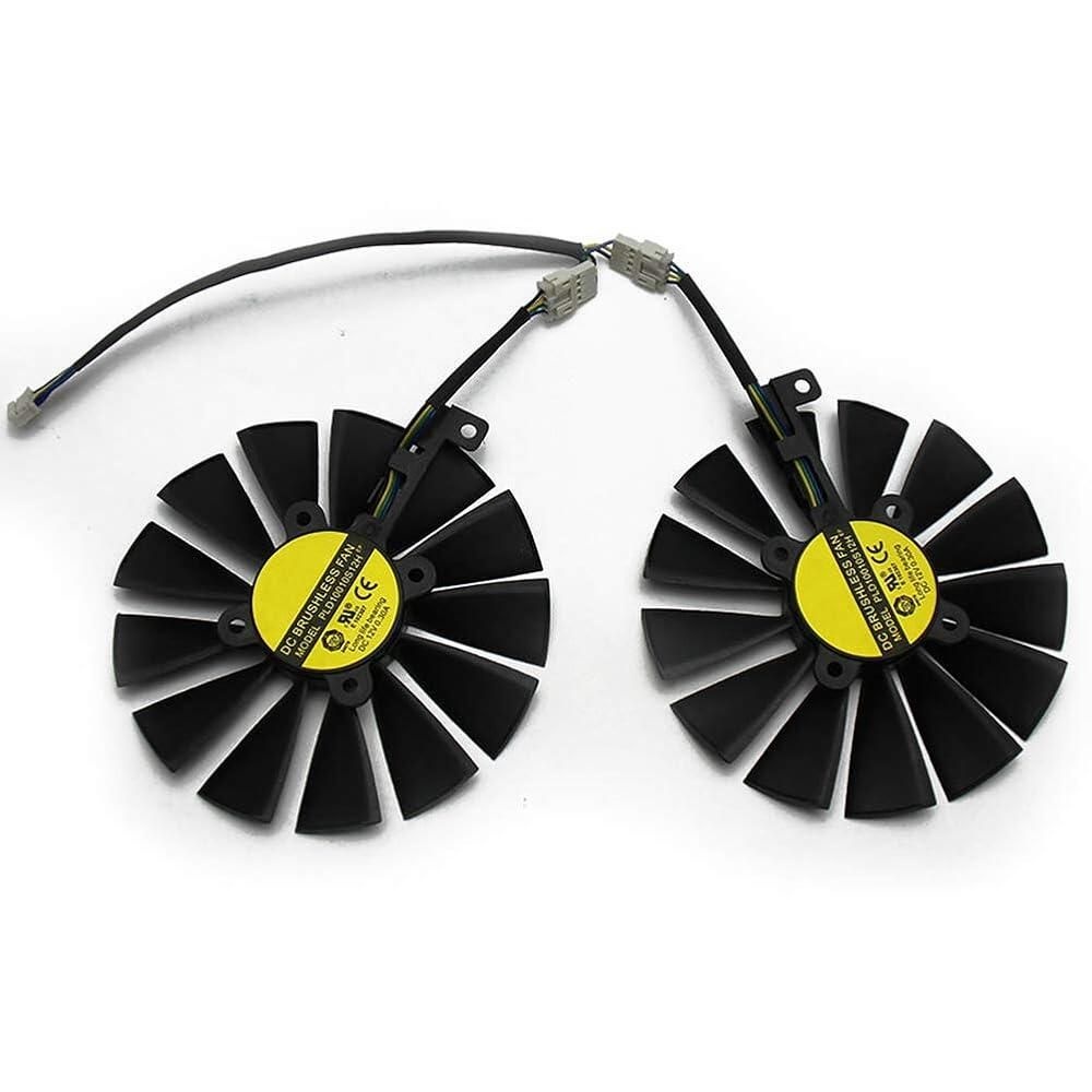 [해외] 새로운 95MM PLD10010S12H 쿨러 팬 ASUS ROG Strix 듀얼 RX 470 570 AMD RX470 RX570 게이밍 비디오 카드 냉각 팬용 (2개)