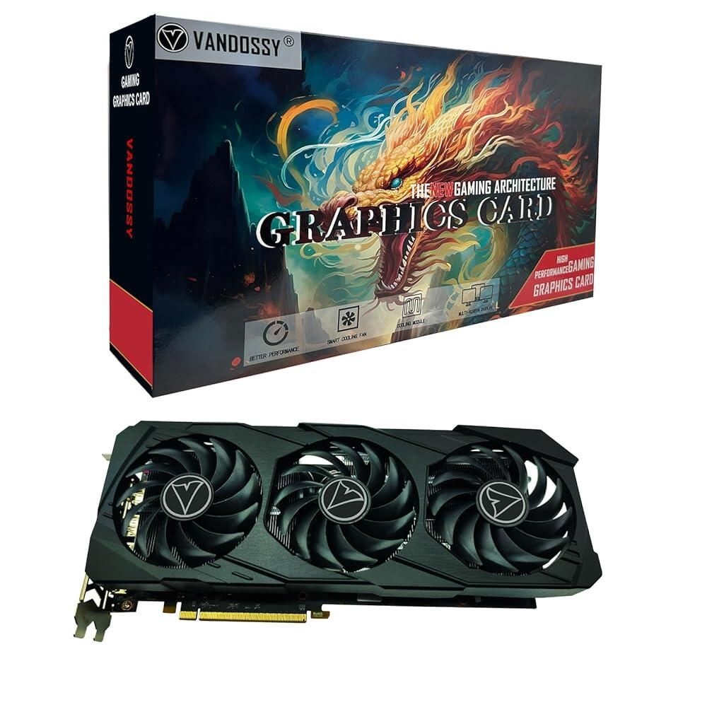 Vandossy [해외] Radeon RX 5700 XT 그래픽 카드, 8GB GDDR6 256비트 RDNA 아키텍처 1755/1905 MHz (베이스/부스트 클럭) DirectX 12 HDMI DP PCIe4.0 2K PC