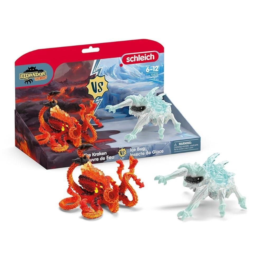 슐라이히 [해외] Schleich 70826 Ice Bug vs. Fire Kraken, 7년 ELDRADOR CREATURES - 피규어, 31 x 16 18cm