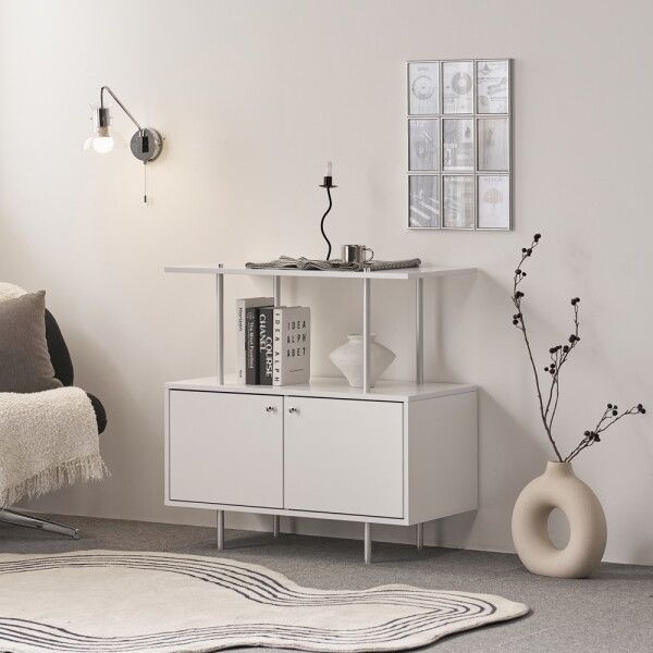 히트OEM [히트가구] F41701 모듈 3단 수납 선반장 800 (착불배송 상세확인)