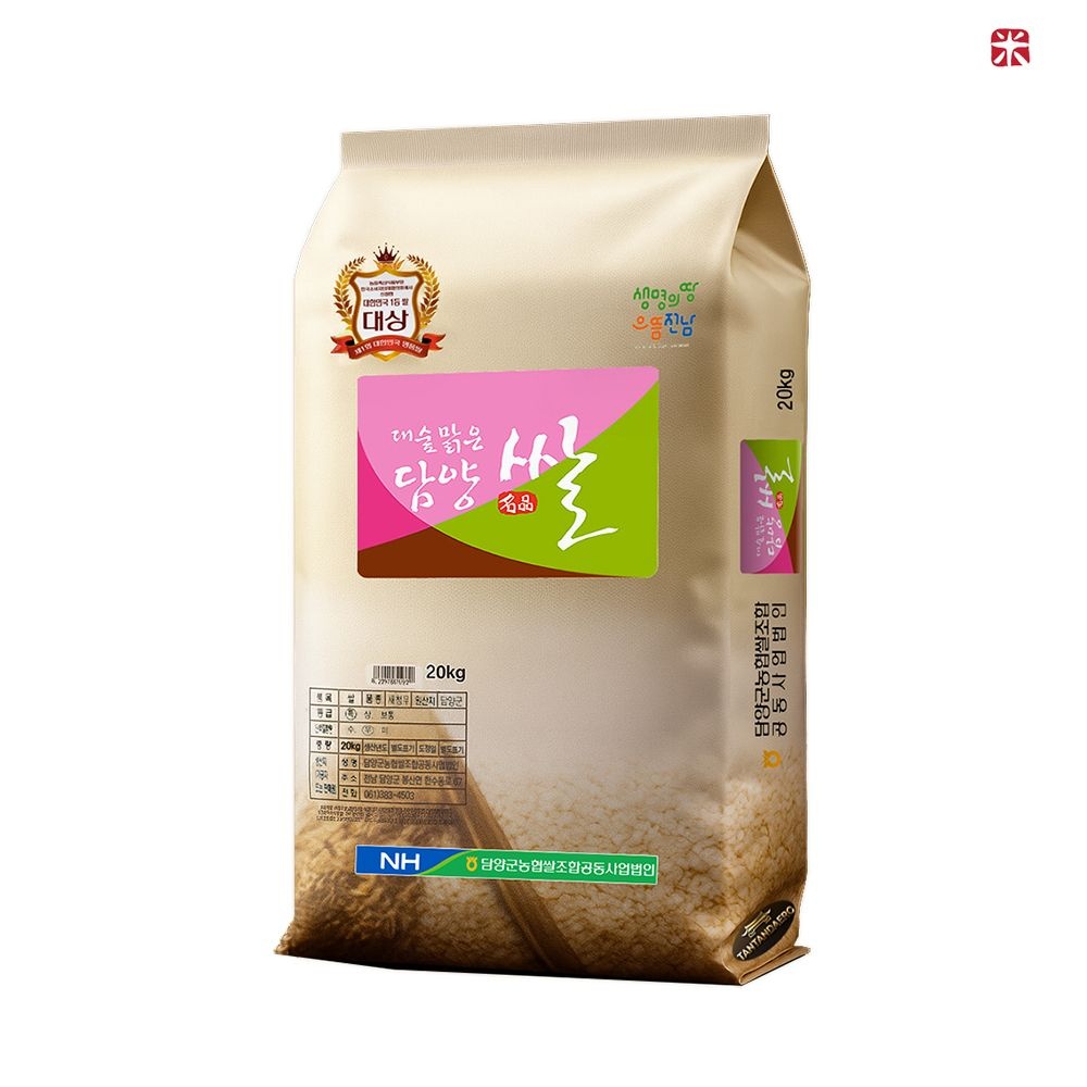 [담양군농협쌀조합공동사업법인][오늘출발] 탄탄대로 특등급 담양쌀 20kg / 담양군농협 당일도정 , 단일품종 새청무, 25년산 대숲맑은쌀