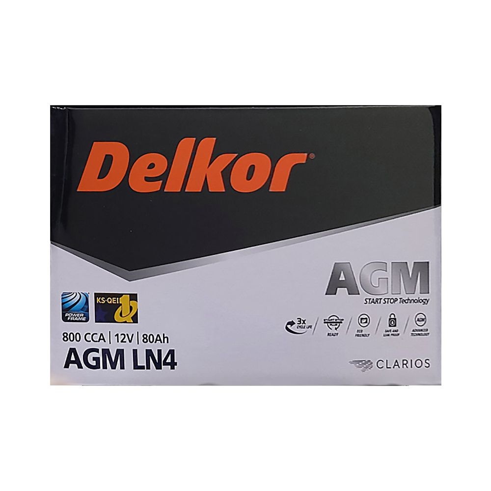 [오늘출발] 델코 AGM80L DIN 제네시스 G70 싼타페 그랜저 자동차 배터리 80Ah agm80