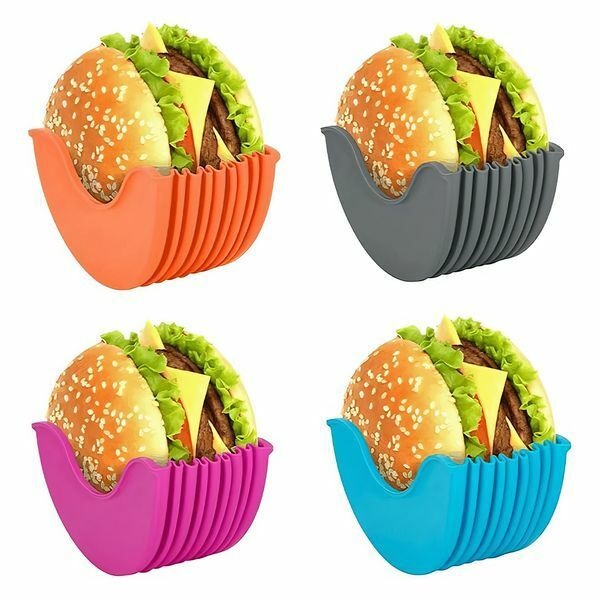 [교보문고](현대Hmall) 보드겜 실리콘 햄버거 클립 햄버거 받침 흘림방지 Q400-O