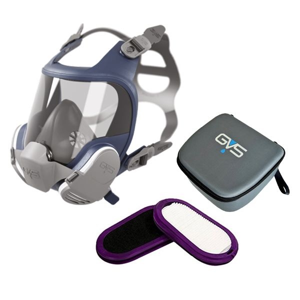 일립스 GVS 일립스 전면형마스크 방진특급 탈취 FFM2244 추가필터SPR450+케이스 세트