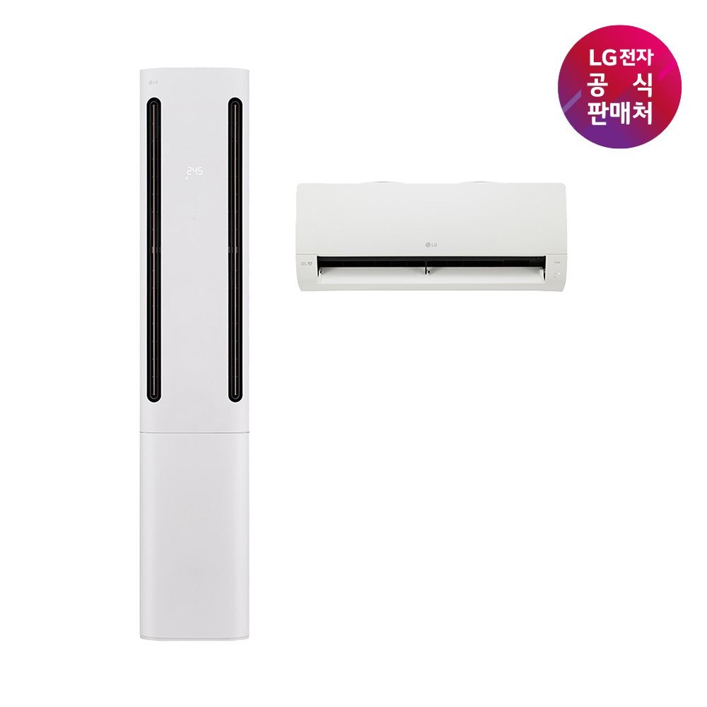 LG전자 (현대홈쇼핑) [LG 공식판매처] LG 휘센 오브제 쿨 공기청정 에어컨 2in1 FQ18FC2EU2