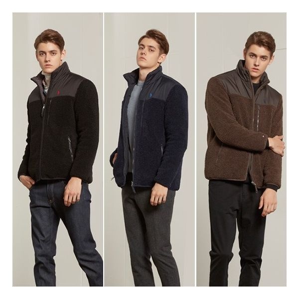 유에스피에이 USPA 남성 화이트라벨 리버시블 퀼팅플리스 108687