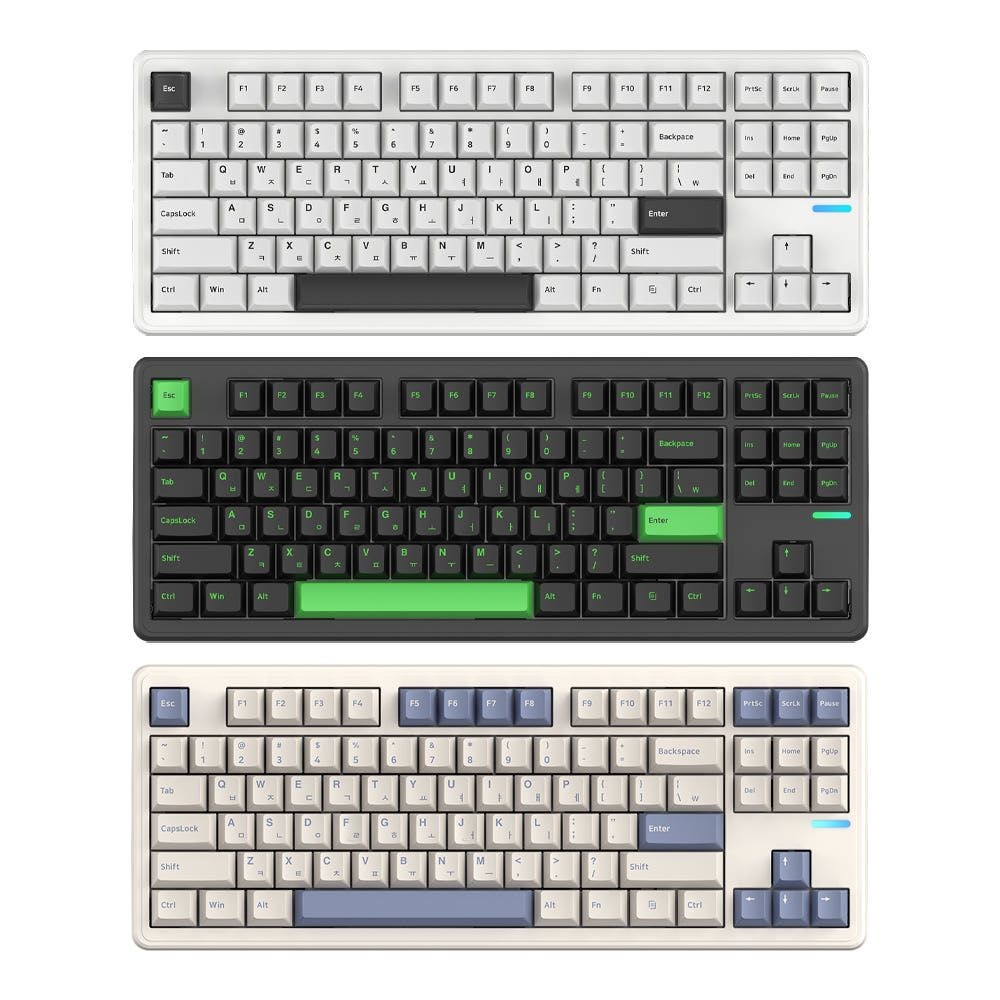 SPM SPM PL87W 몽돌 블루투스 게이밍 기계식 키보드 1년보증AS