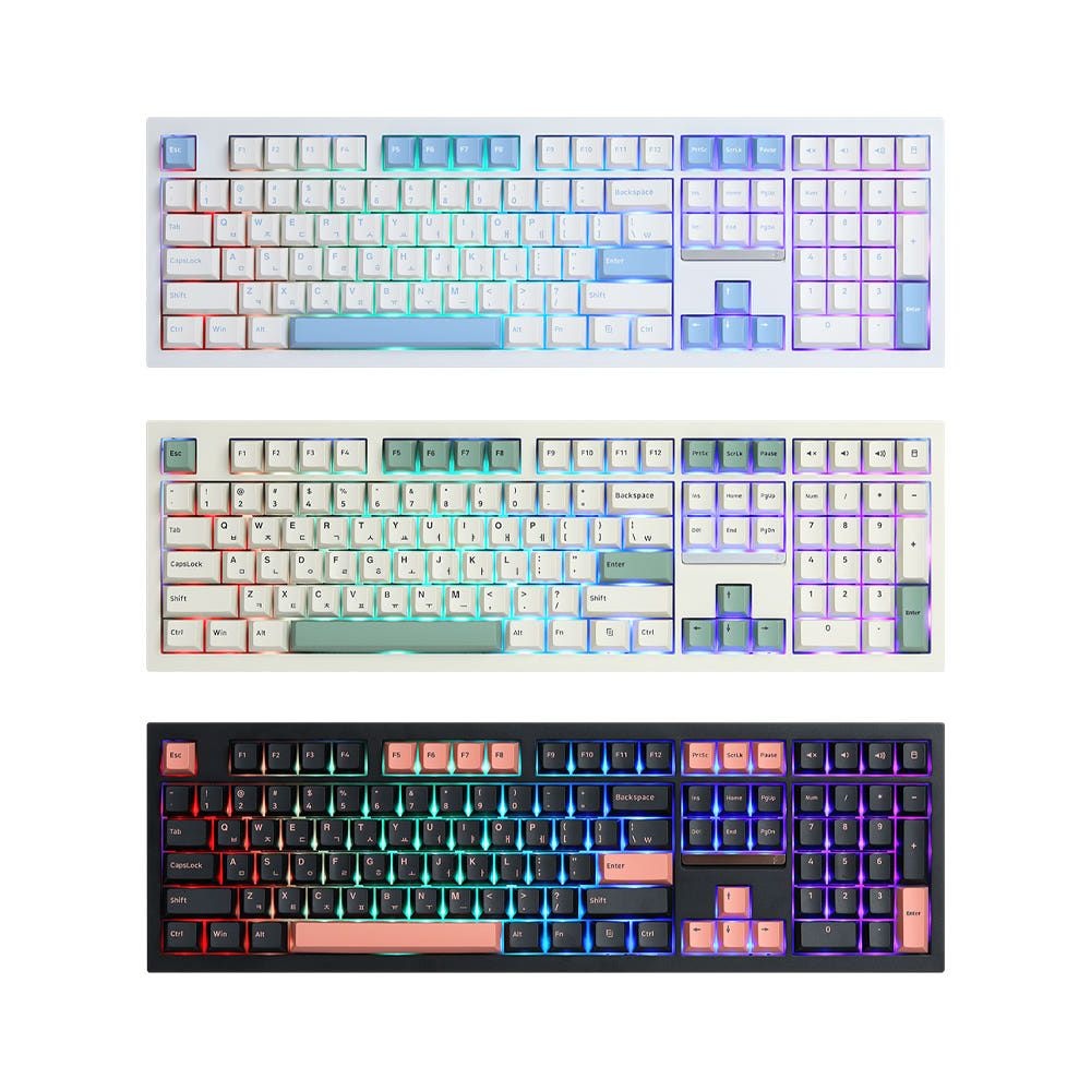 SPM SPM PL108W 아라 풀배열 기계식키보드 몽돌 화이트축 1년보증AS