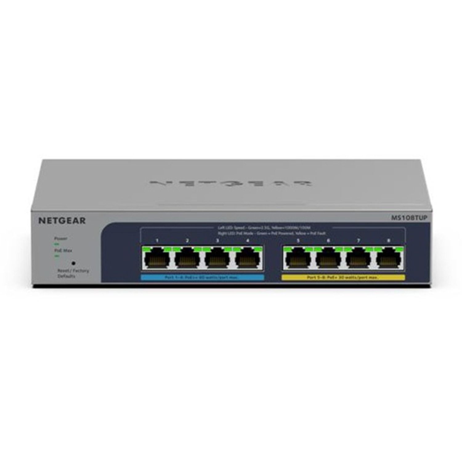 자체제작 [Netgear] 넷기어 MS108TUP 8포트 멀티기가비트 (2.5G) Ultra 60 PoE++ 이더넷 스마트 스위치