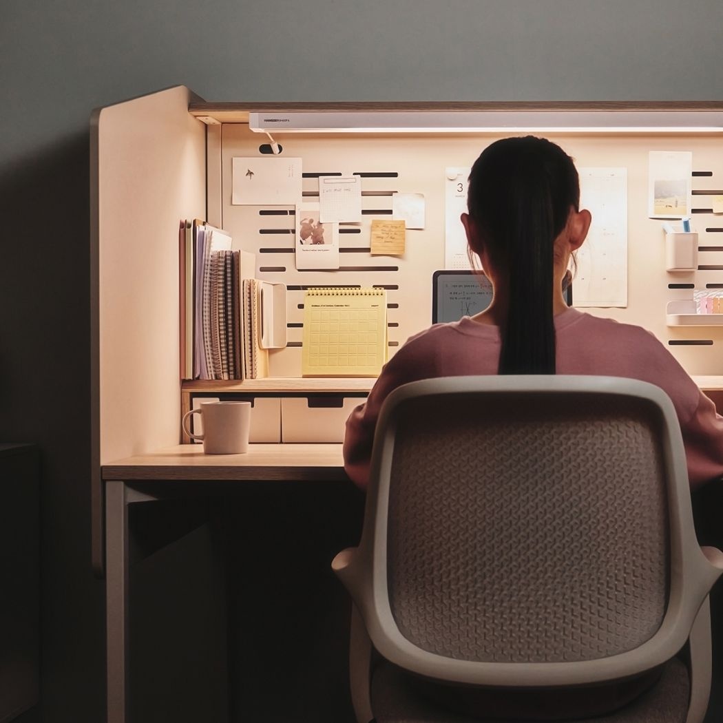 한샘 조이 A 스크린데스크 독서실형 컨트롤러형 조명포함