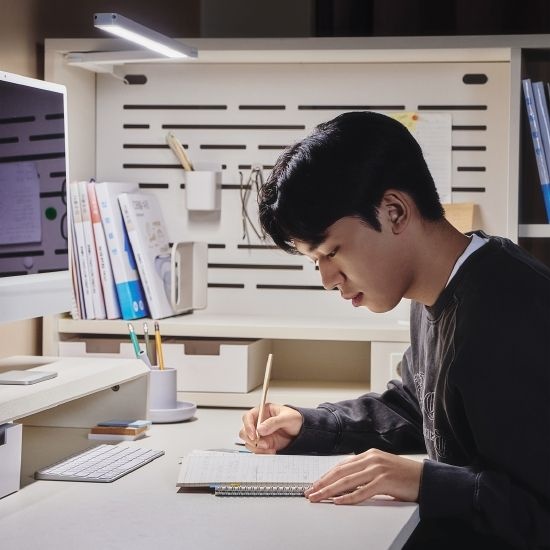 한샘 조이A 측면형책상set 컨트롤러형 조명포함