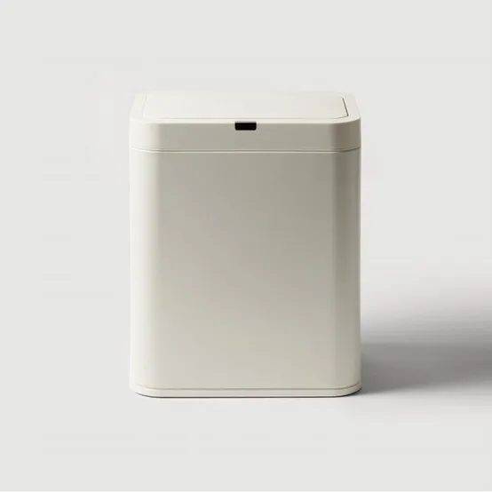 JAJU 센서 스테인리스 휴지통 13L 오프화이트