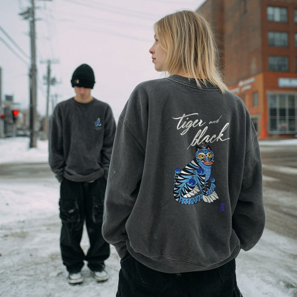 원헌드레드퍼센트 OHPxDK.JOON 호작도 기모 맨투맨6