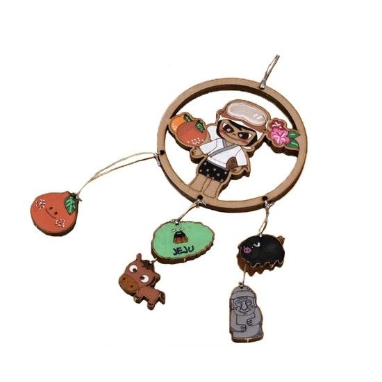 [주식회사 에스와이인터내셔널]제주 드림캐쳐 만들기 풀세트 DIY (끈 포함) 색칠놀이