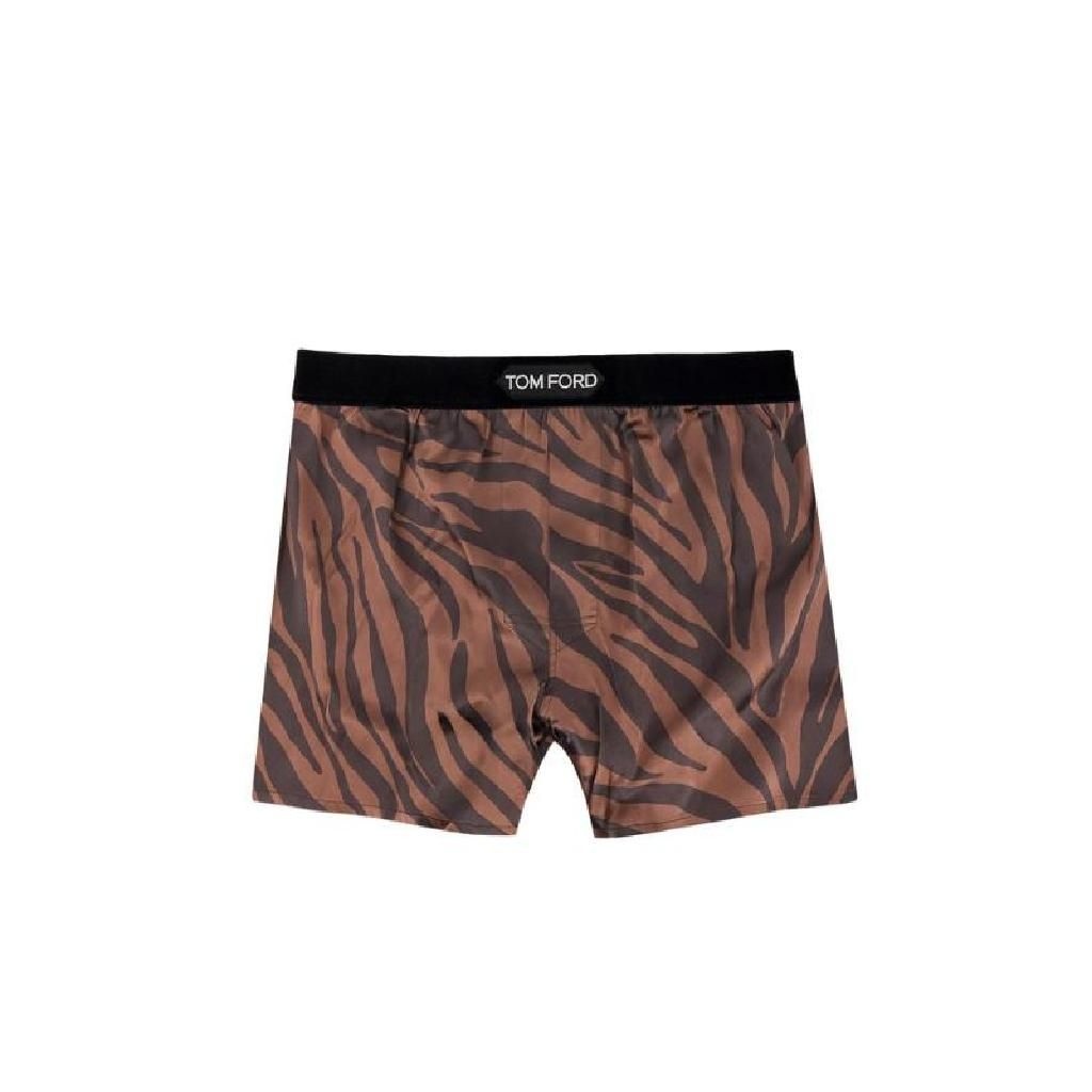 톰포드 톰포드 Tom Ford 로고 허리밴드 Zebra 프린트 복서 T4LE41690 219 TP934645597