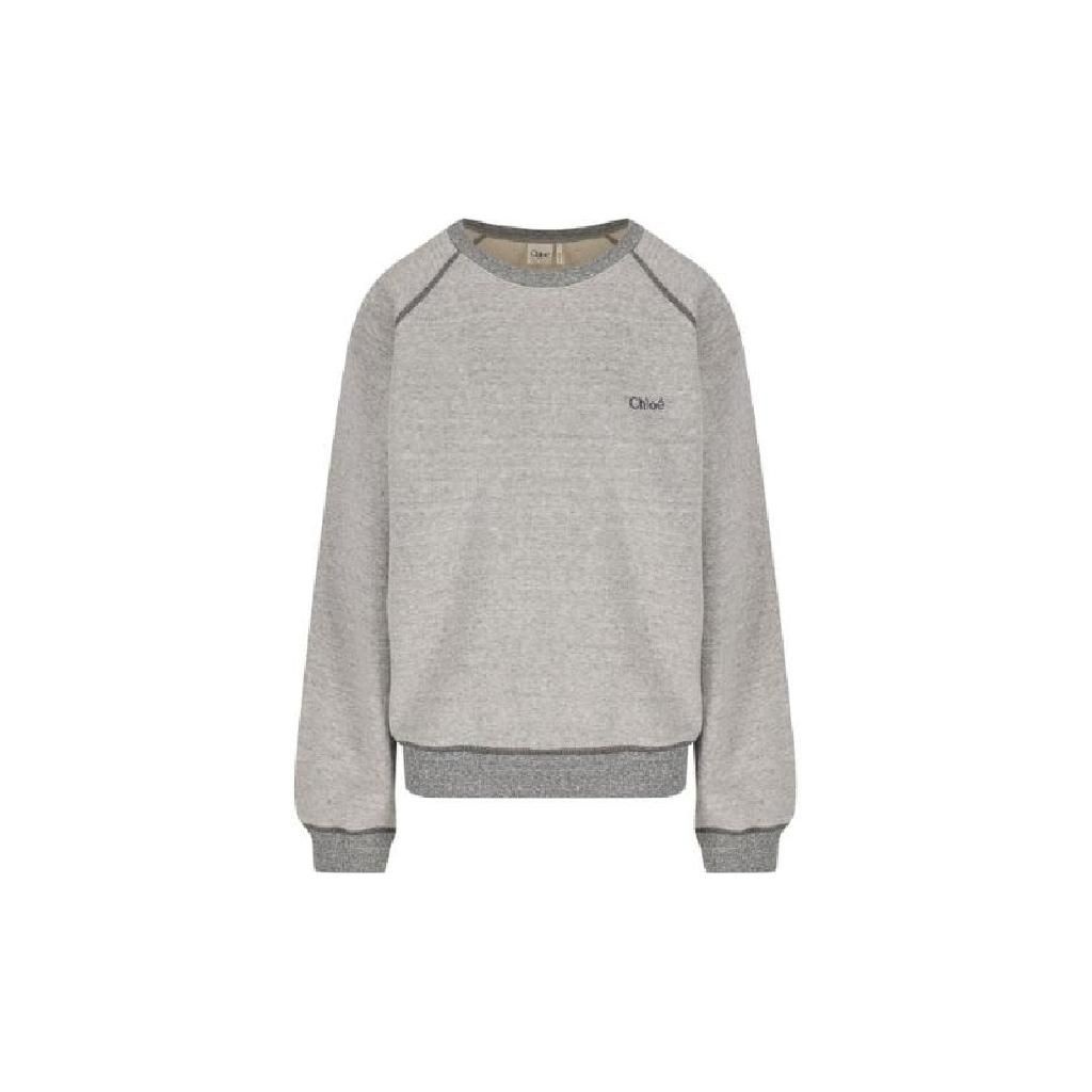 끌로에 끌로에 Chloe 로고 자수 크루넥 스웨트셔츠 CH25AJH21179 060 TP942121610