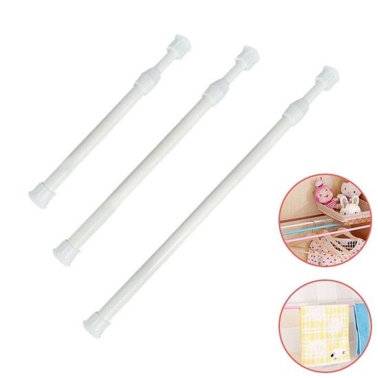 길이조절 압축봉 커튼봉 샤워커튼 행거 소형 DD-10755 봉 압축봉 샤워봉 못없이 무타공 설치