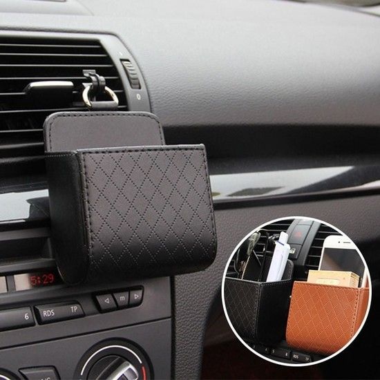 차량용 송풍구 걸이 정리 수납 포켓 2color DD-10865 자동차포켓 차량수납 틈새수납
