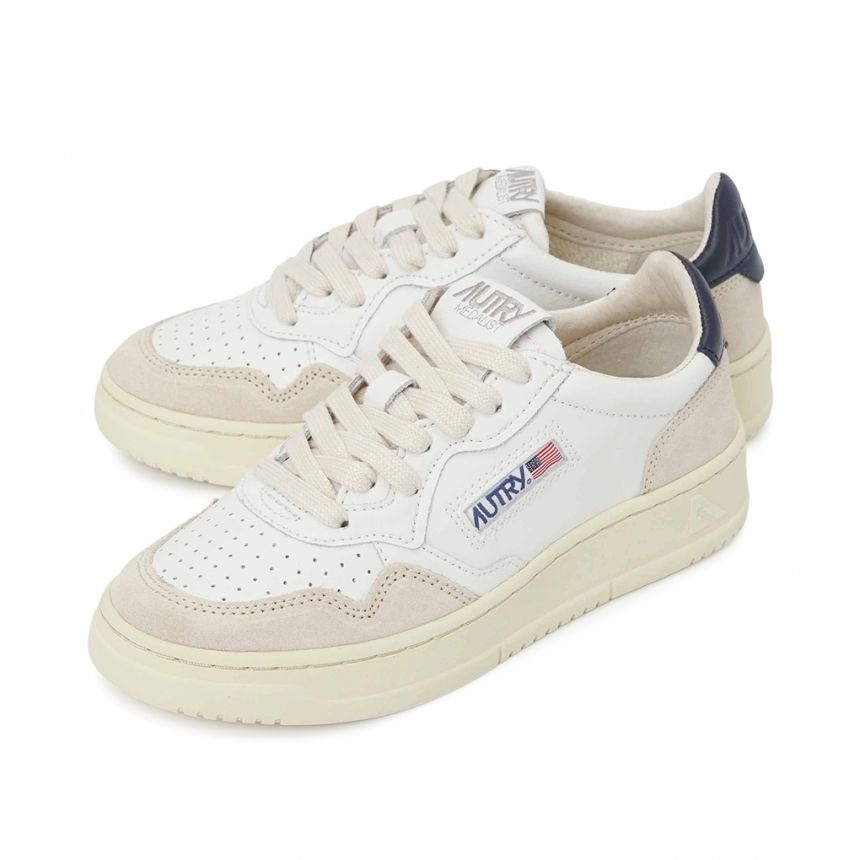 오트리 AULW LS28 WHT BLUE 여자 스니커즈