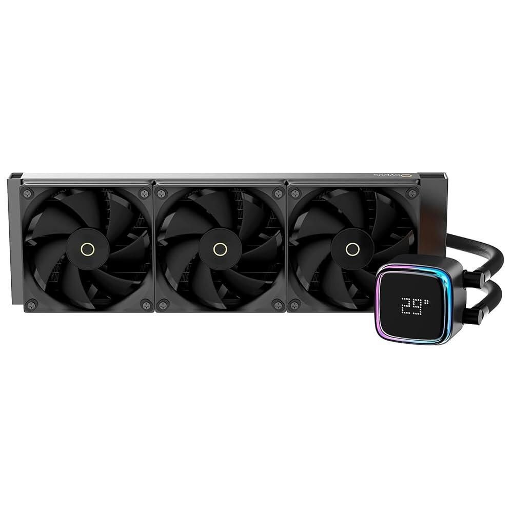 [해외] Ocypus iota L36 디지털 디스플레이 AIO 쿨러 | ARGB 조명 제어 고성능 펌프 2000RPM PWM 팬 LGA 1700/1200/115X/18XX, AMD AM4/AM5용 360