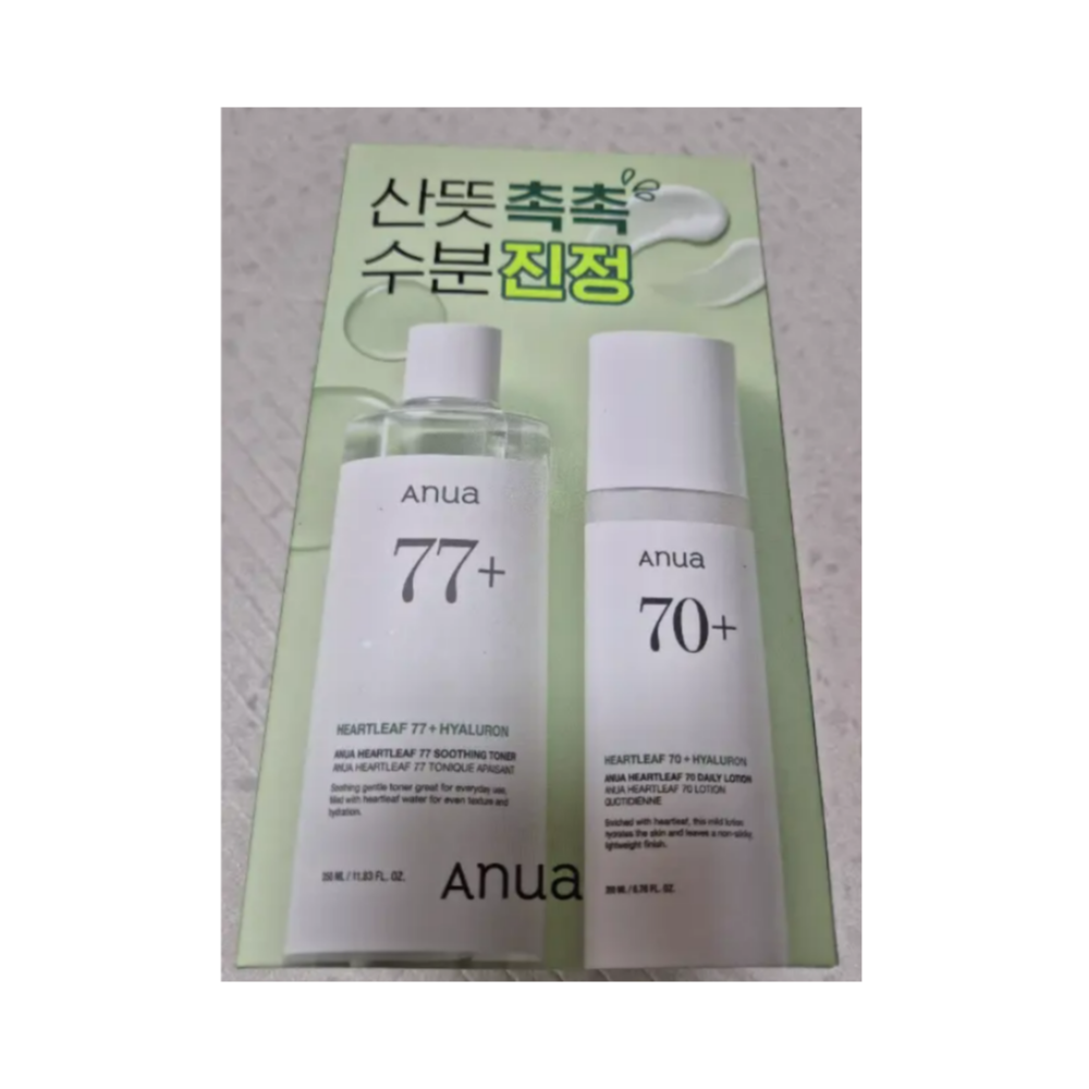 [메가코스㈜/㈜더파운더즈]아누아 어성초 77 깐달걀 토너 350ml + 어성초 로션 200ml