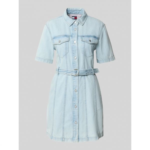[해외] 타미진 슬림 데님 원피스 바캉스 룩 뷔스티에 DW0DW21168