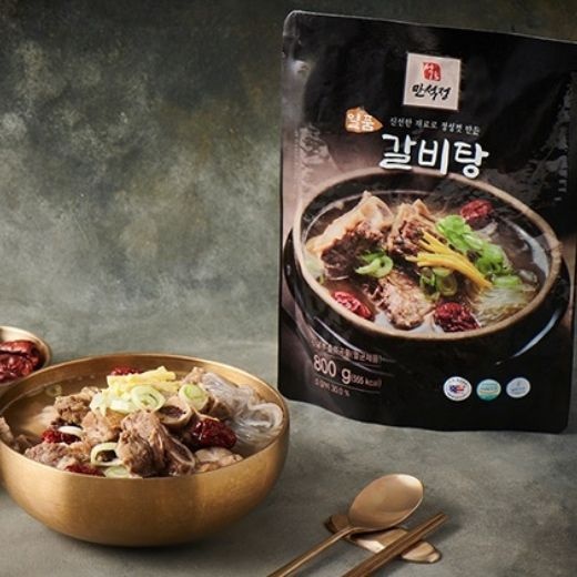 [롯데온] 만석정 일품갈비탕 800g 5팩 + 1팩 (39,000원/무료)