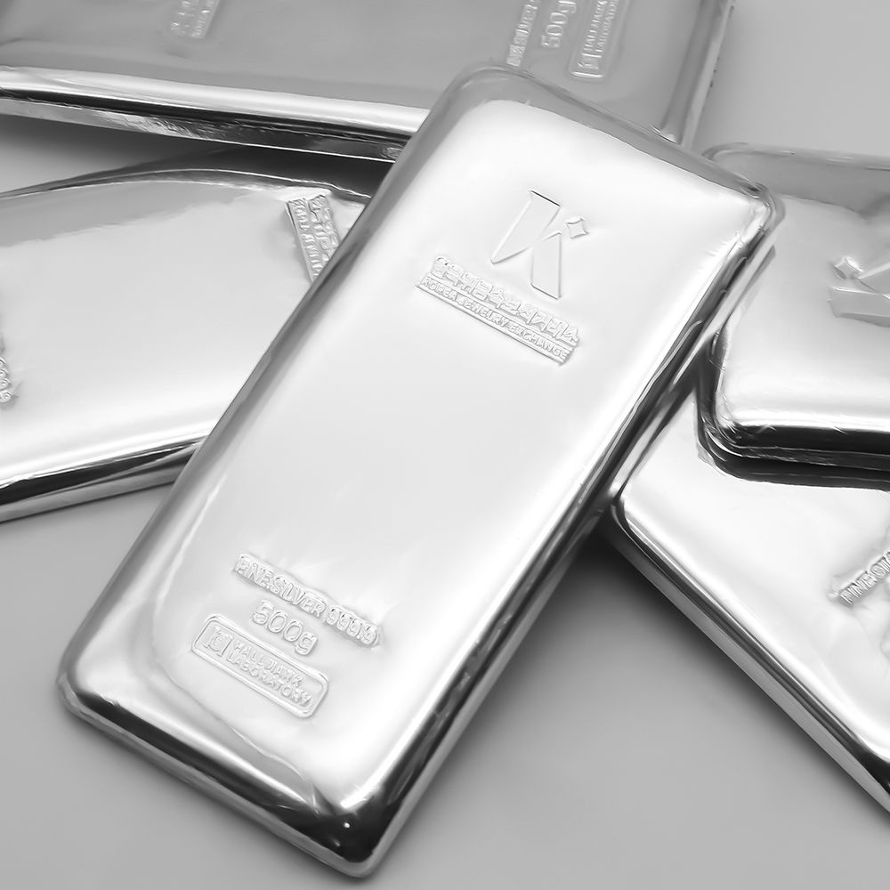 한국귀금속보석거래소  진공 실버바 999.9 500g