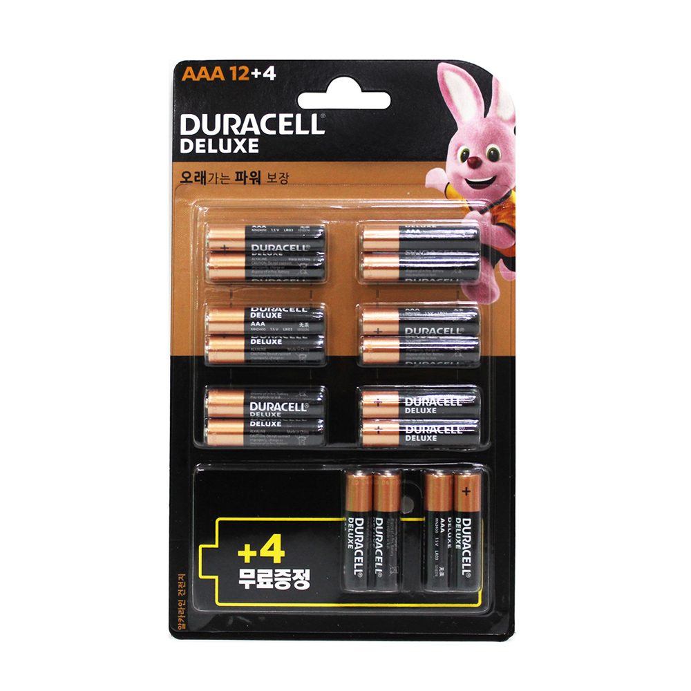 듀라셀 건전지 AAA 12+4 12+LR03
