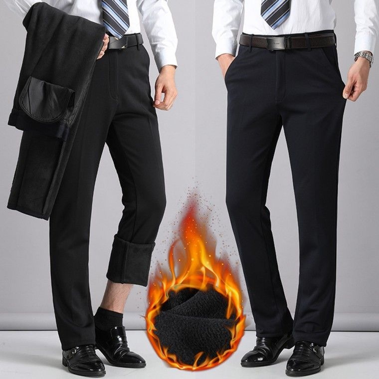 김대리의 행복한 겨울 팬츠 남자 기모 슬랙스 정장 바지 도톰 따뜻