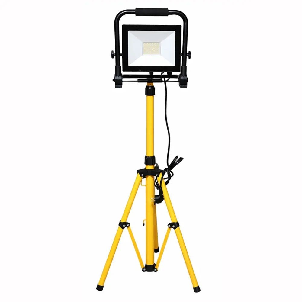 50W 6500K LED 야외 조명 AC 220V 투광기 탐조등 작업등 캠핑랜턴 전선3M 스탠드포함