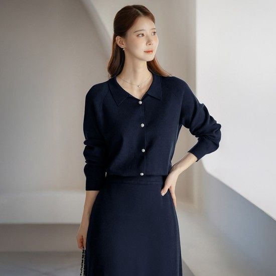 시크라인 (~XXL까지) 테오나 오픈카라 니트 가디건 겨울 이너 아우터 데일리 꾸안꾸 캐쥬얼 출근룩 베이직 빅사이즈