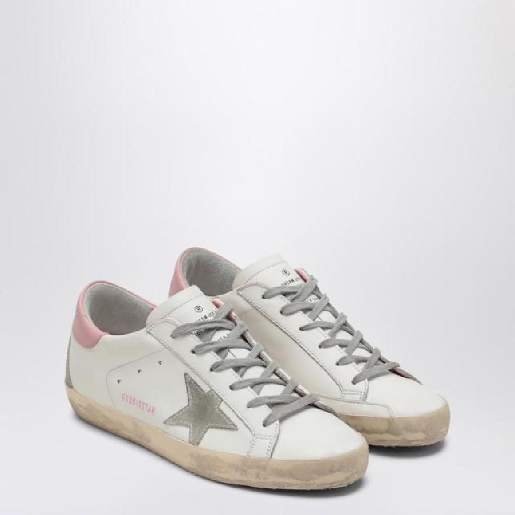 골든구스 [해외] 골든구스 GOLDEN GOOSE Sneaker Super Star white grey pink GWF00102F002569/XL_GOLDE-10914