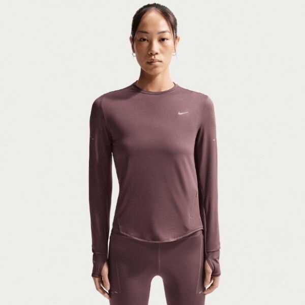 나이키 [나이키] 긴팔티 OQC HQ0504-502 스위프트 여성 드라이 핏 UV 긴팔 크루넥 러닝 탑
