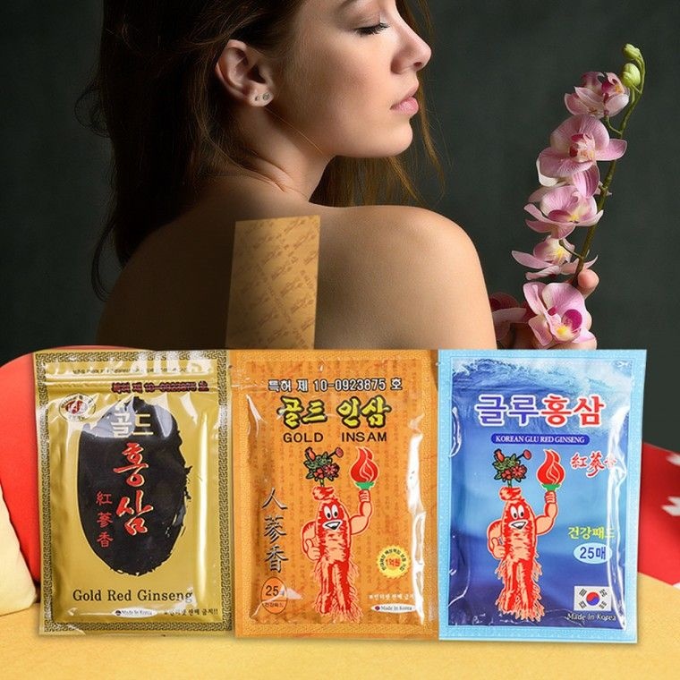 국산 쿨패드 골드인삼 찜질패드 홍삼 패드 산삼 건강패드 동전패드 인삼