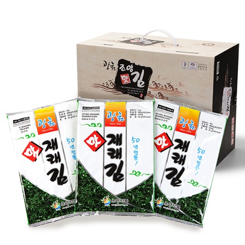 진짜 맛있는 김, 광천조양맛김 재래 조미 전장김 30봉 본사직송
