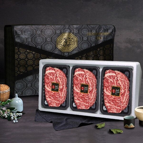 [아이원세븐] [수라원] 숙성한우 등심세트/300gx3팩/2등급