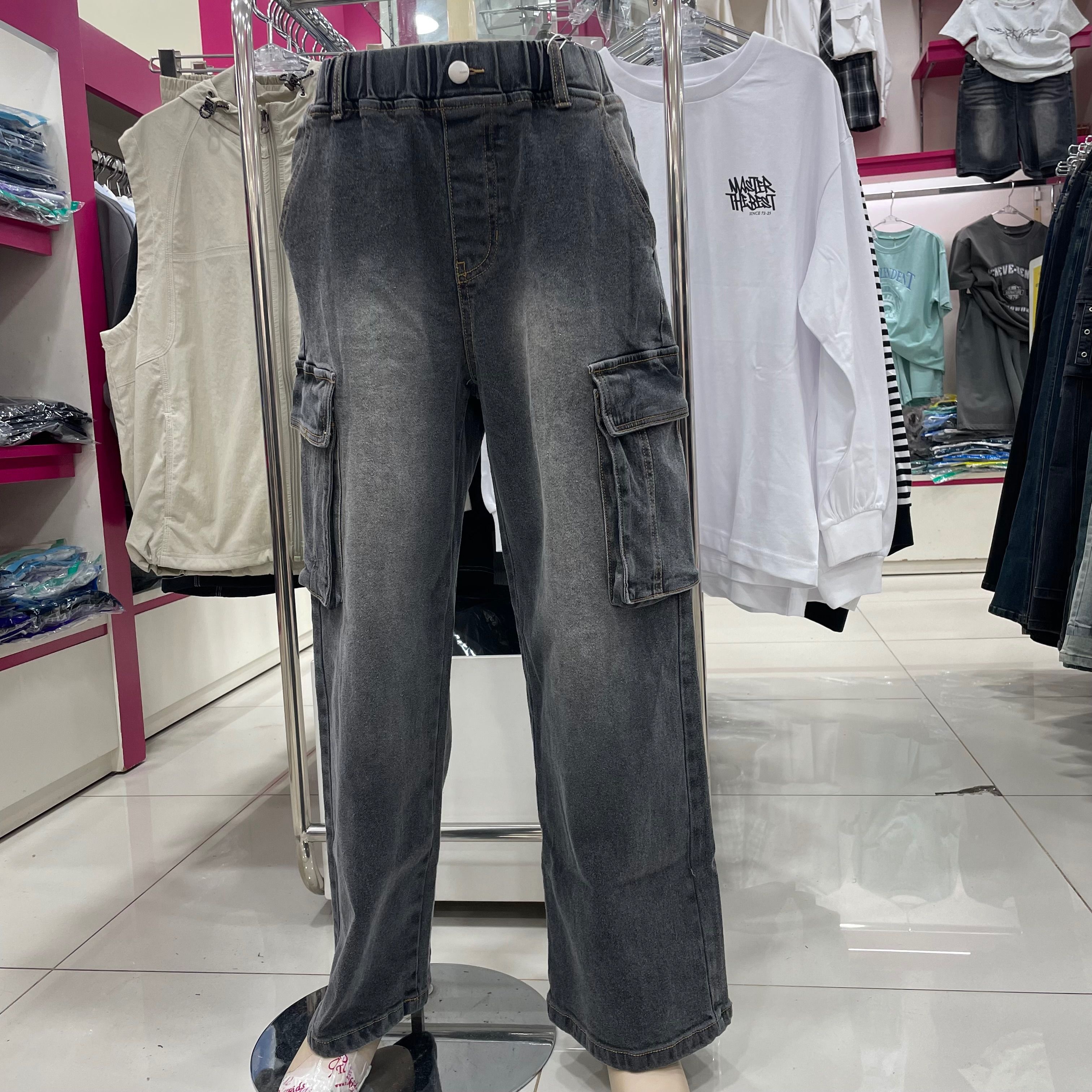 애플핑크 애플핑크 [모다아울렛][애플핑크]JBP9U502BSE카고데님팬츠 천안아산점