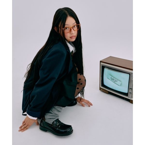 HARUTA [국내 매장품] HARUTA [서지수 PICK]여성용 PU 스퀘어토 페니로퍼 HS-4900_BLACK 105976