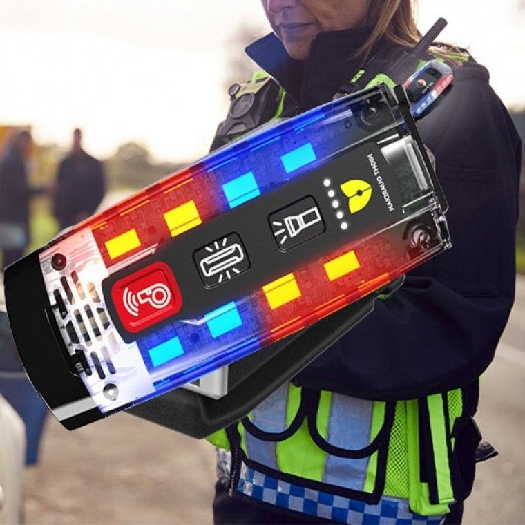 노바상점   전자경호기 나이트가디언 (NGW-04) (거치대포함) 전자호루라기+경광등+손전등+방수 경찰청 납품