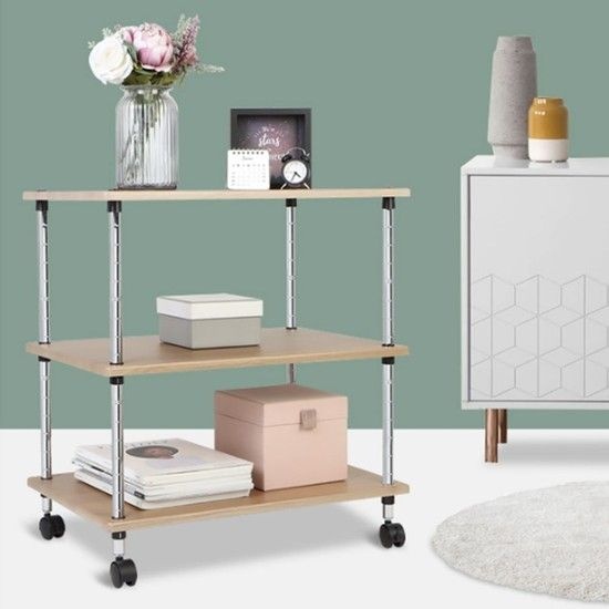 선반 미니 이동식 트롤리 틈새 3단 팬트리 협탁 TV선반 텔레비전선반 테레비선반 다용도