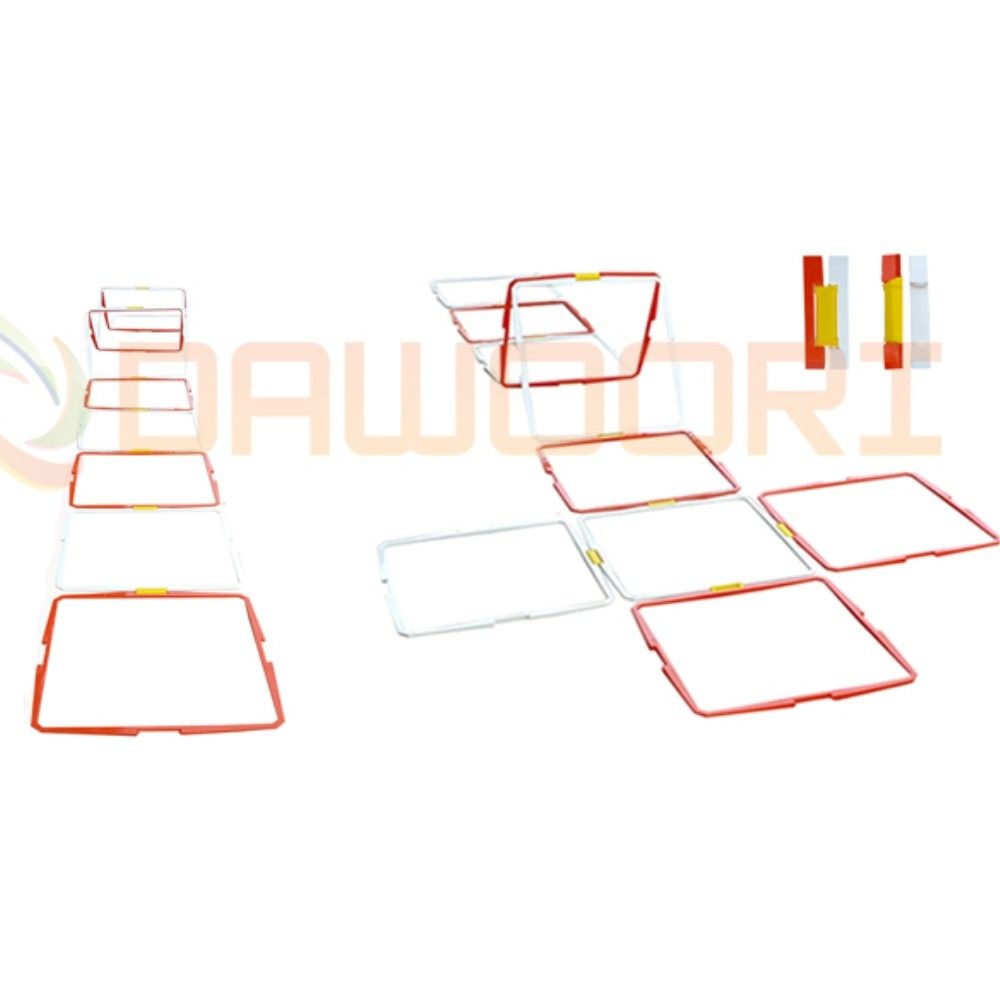 점프 스텝훈련 연결하는 네모 사다리세트 채대입시 대회준비