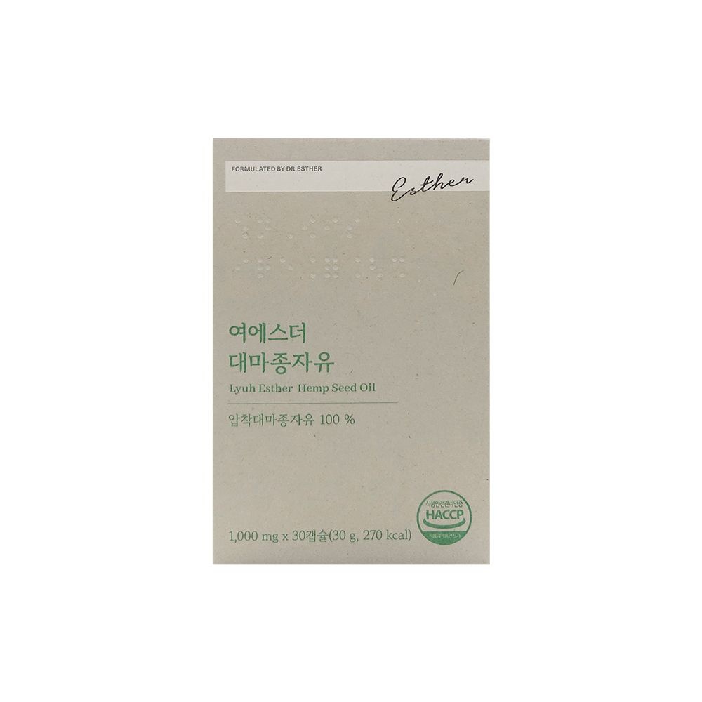 에스더포뮬러 여에스더 대마종자유 1000mg x 30캡슐