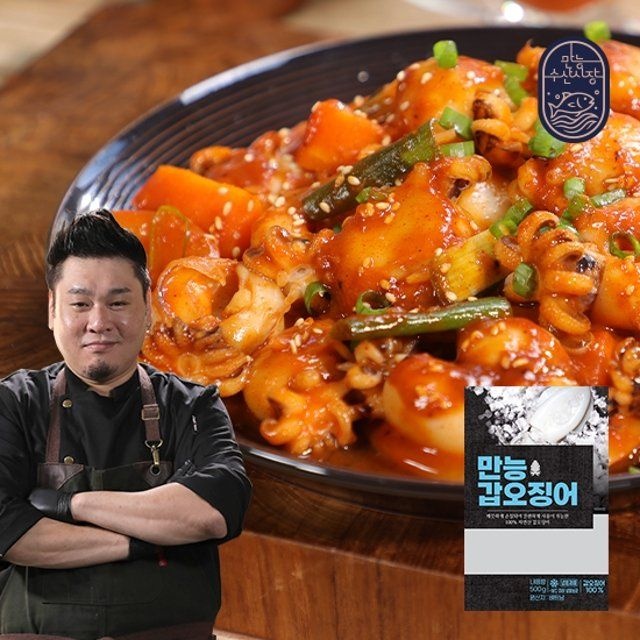참바다 [만능수산시장] 레이먼킴 만능 갑오징어 500g x 3팩 + 만능볶음소스 50g x 5팩