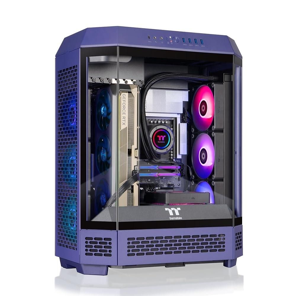 Thermaltake [해외] Thermaltake LCGS Reactor 9590F 게이밍 데스크탑 AMD Ryzen 9 9950X3D, ToughRam 32GB DDR5 6000MT/s RGB 메모리, NVIDIA GeForce RTX 5090, 4TB NVM