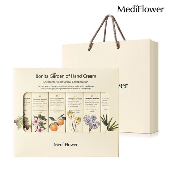 메디플라워 [5+1덤증] 보니타 가든 핸드크림 6종세트+쇼핑백