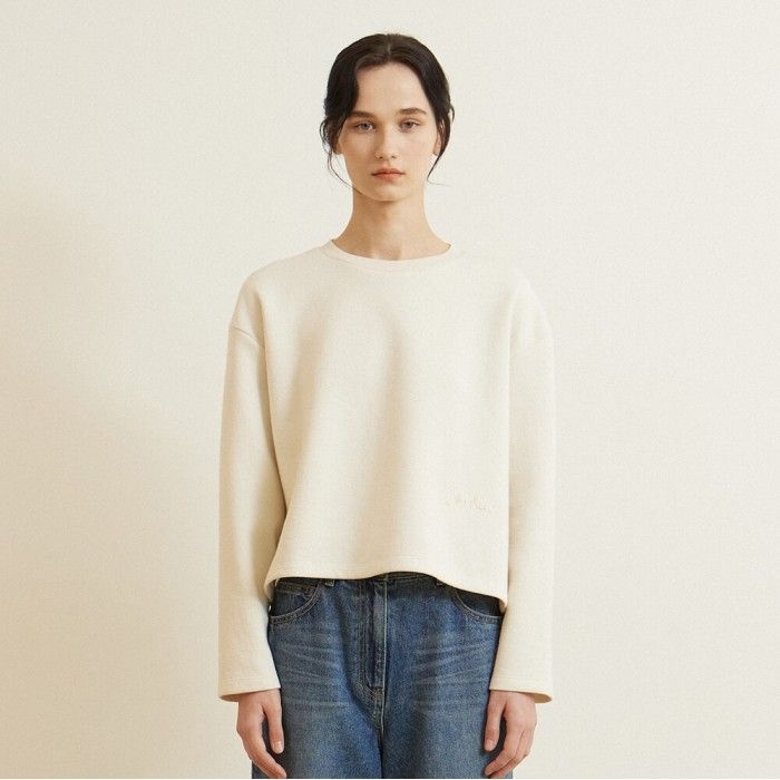 나이스클랍 크랍 자수 티셔츠 N251PWT213