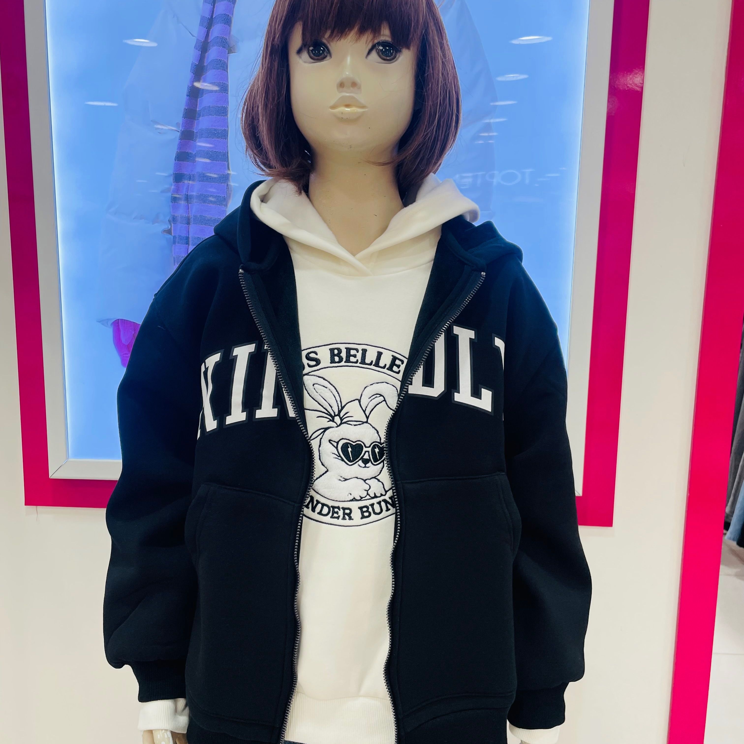 애플핑크 애플핑크 [모다아울렛][애플핑크]JBF9U702융기모후드집업 천안아산점