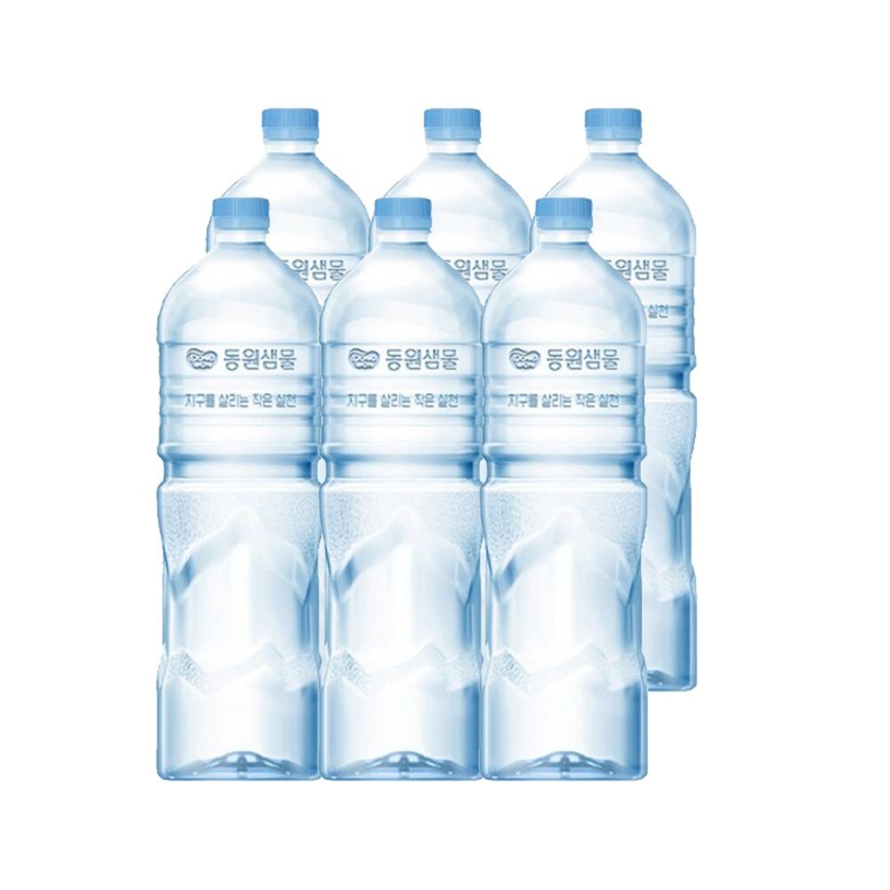 동원샘물 무라벨 2L x 6개 생수
