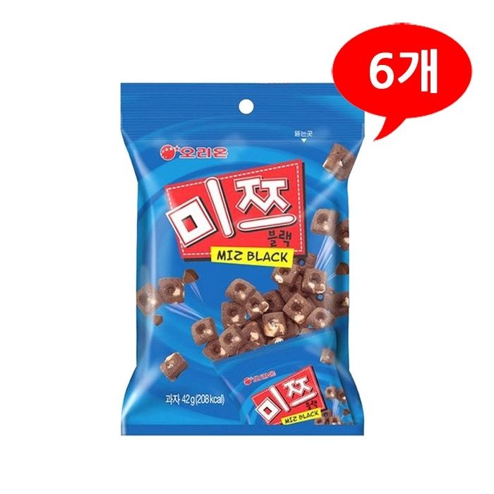 [오리온] 미쯔 블랙 42gx6개 : 롯데ON